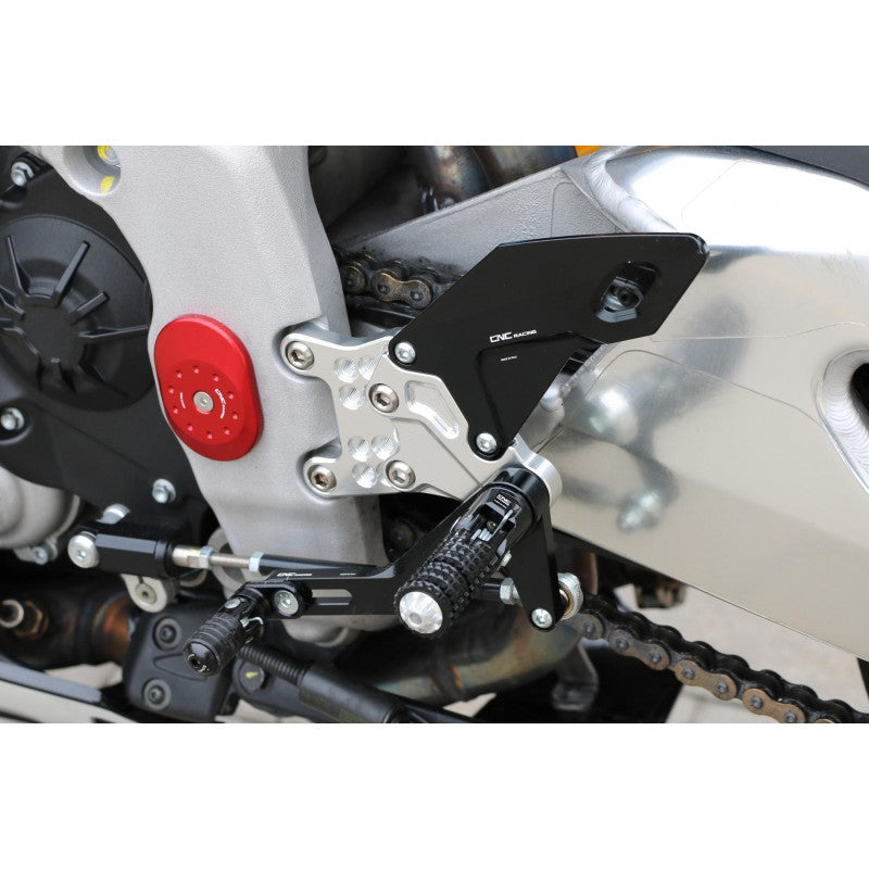 CNC Racing RPS Adjustable Rearsets for 2017+ Aprilia RSV4/Tuono V4 models