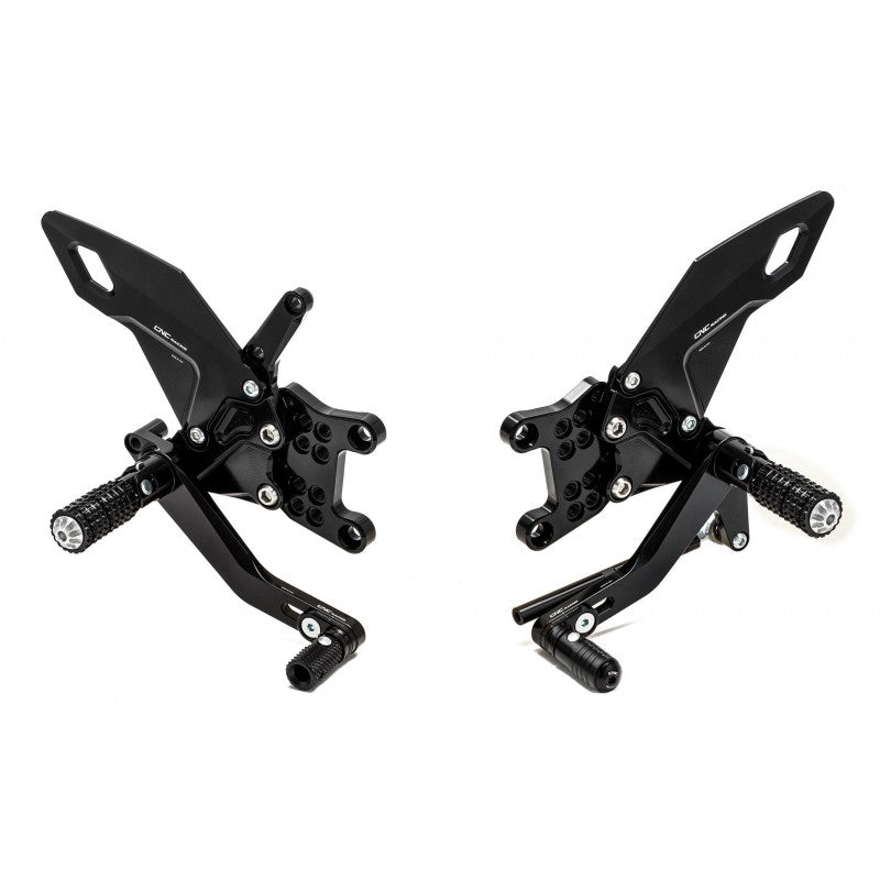 CNC Racing RPS Adjustable Rearsets for 2017+ Aprilia RSV4/Tuono V4 models