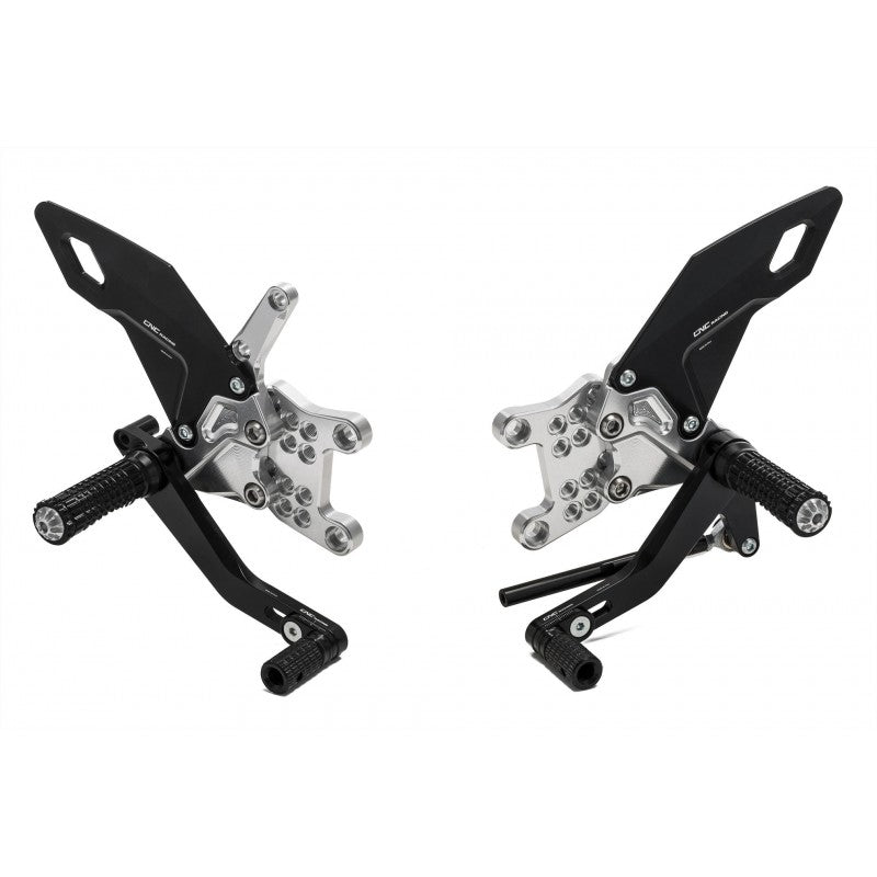 CNC Racing RPS EASY Adjustable Rearsets for 2017+ Aprilia RSV4/Tuono V4 models