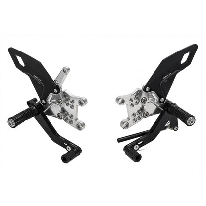 CNC Racing RPS EASY Adjustable Rearsets for 2017+ Aprilia RSV4/Tuono V4 models