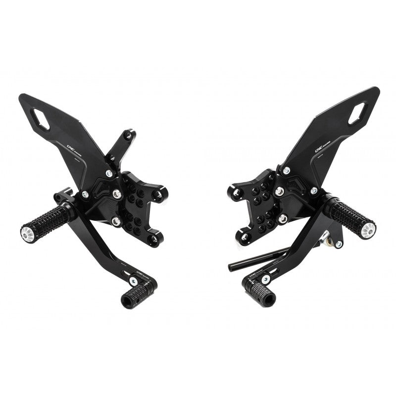 CNC Racing RPS EASY Adjustable Rearsets for 2017+ Aprilia RSV4/Tuono V4 models