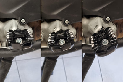 CNC Racing Advanced Adjustable Footpeg DRIVER Adapters For Touring and Easy Touring Footpegs