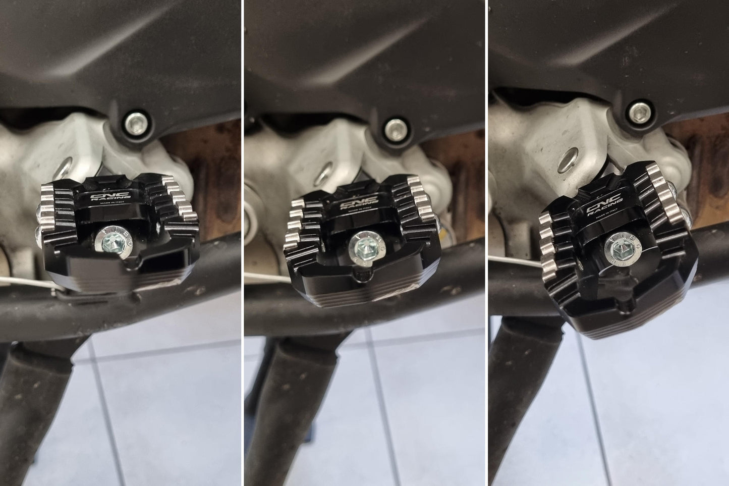 CNC Racing Advanced Adjustable Footpeg PASSENGER Adapters For Touring and Easy Touring Footpegs