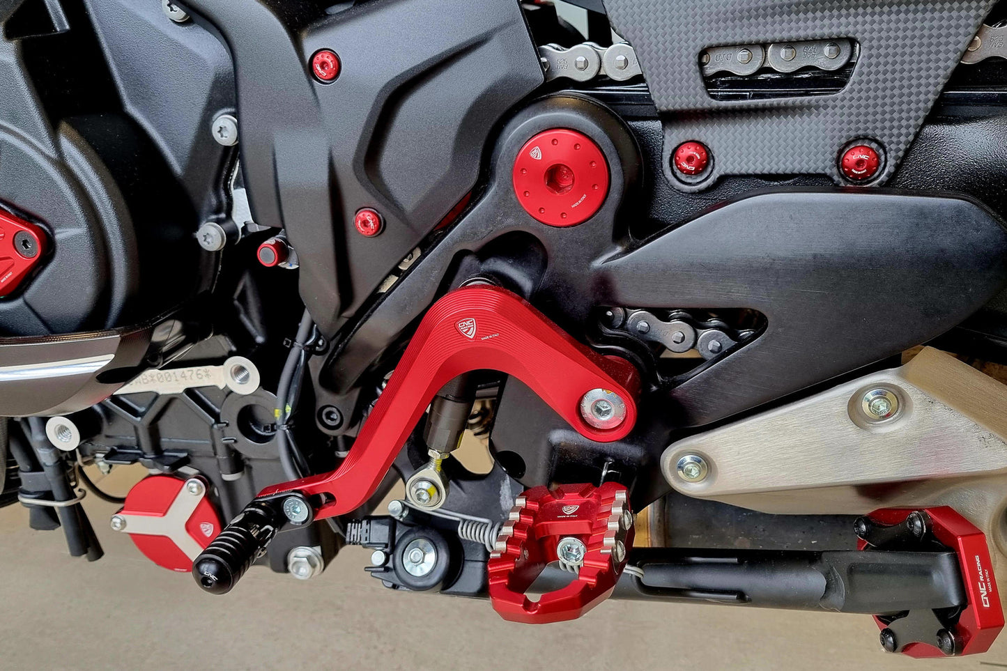 CNC Racing SLIDE Adjustable Foot Lever Kit for Ducati Diavel V4