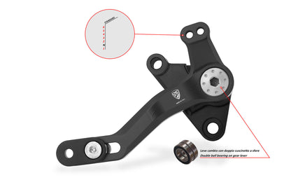 CNC Racing SLIDE Adjustable Shift Lever Kit for Ducati Multistrada V4 (all)