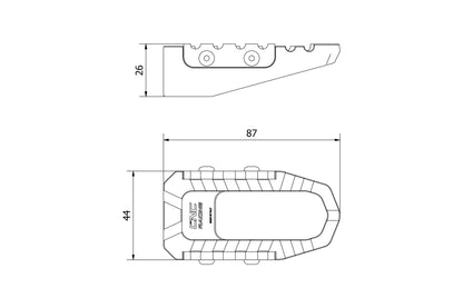 CNC Racing Touring Footpegs
