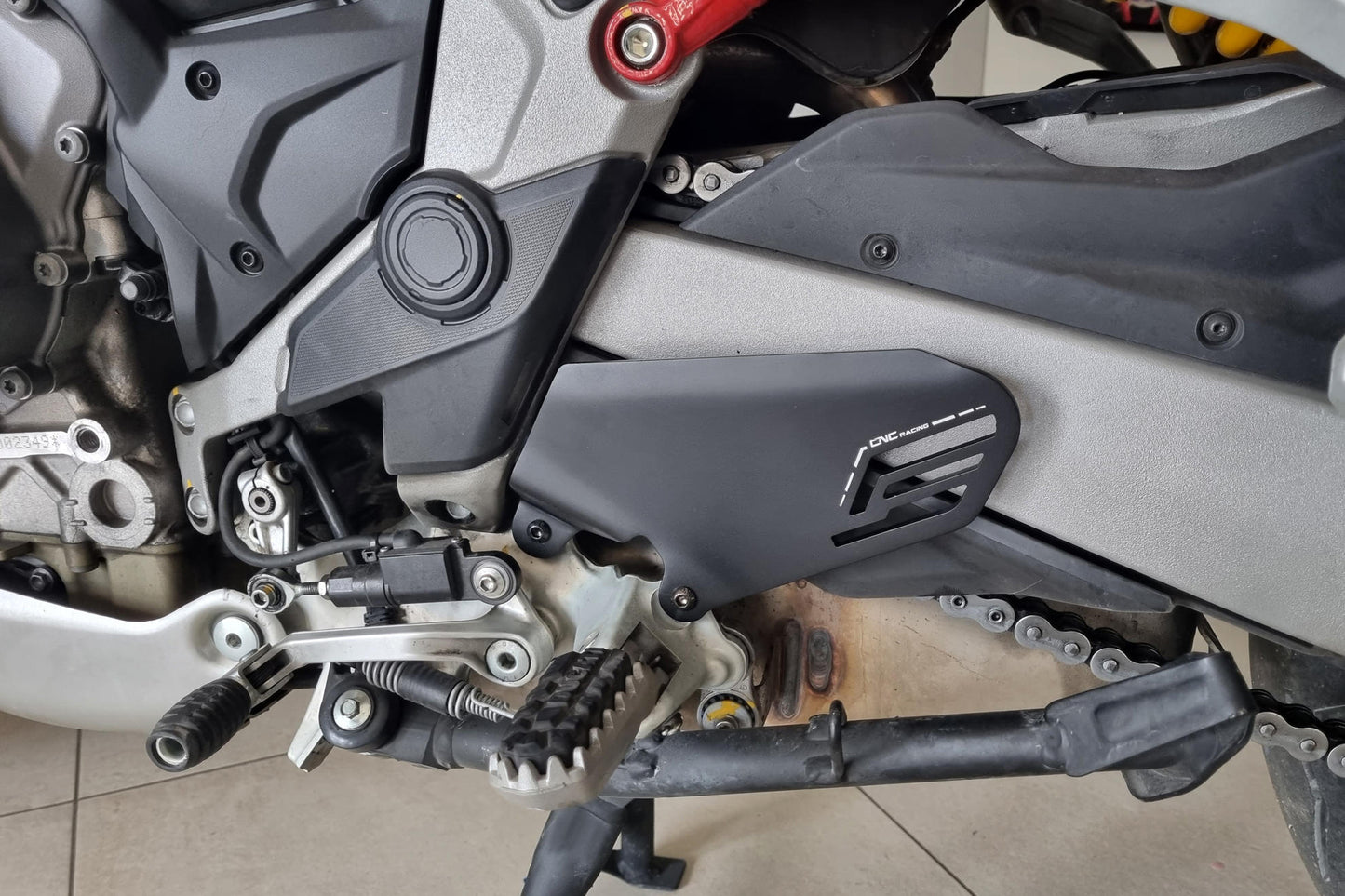 CNC Racing Aluminum Heel Guards for Ducati Multistrada V4