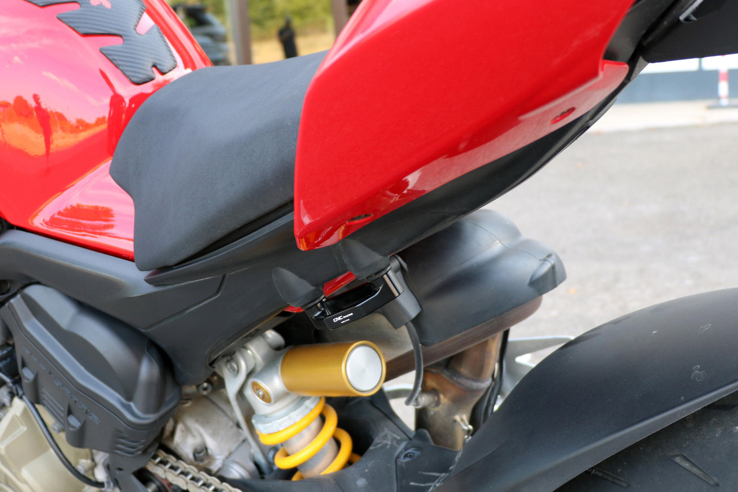 CNC Racing Passenger Rearset / Foot peg Blanking Plate Set / Racing Tie Down Hooks for Ducati Panigale / Streetfighter V4