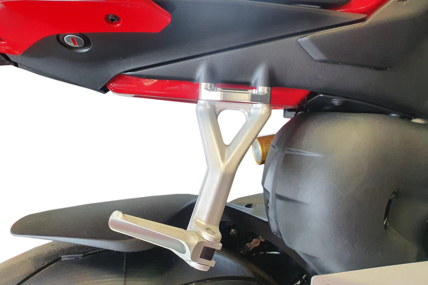 CNC Racing Passenger Rearset / Foot peg Blanking Plate Set / Racing Tie Down Hooks for Ducati Panigale / Streetfighter V4