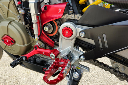 CNC Racing Ergal Main Rearset Caps For Ducati Hypermotard 698 Mono