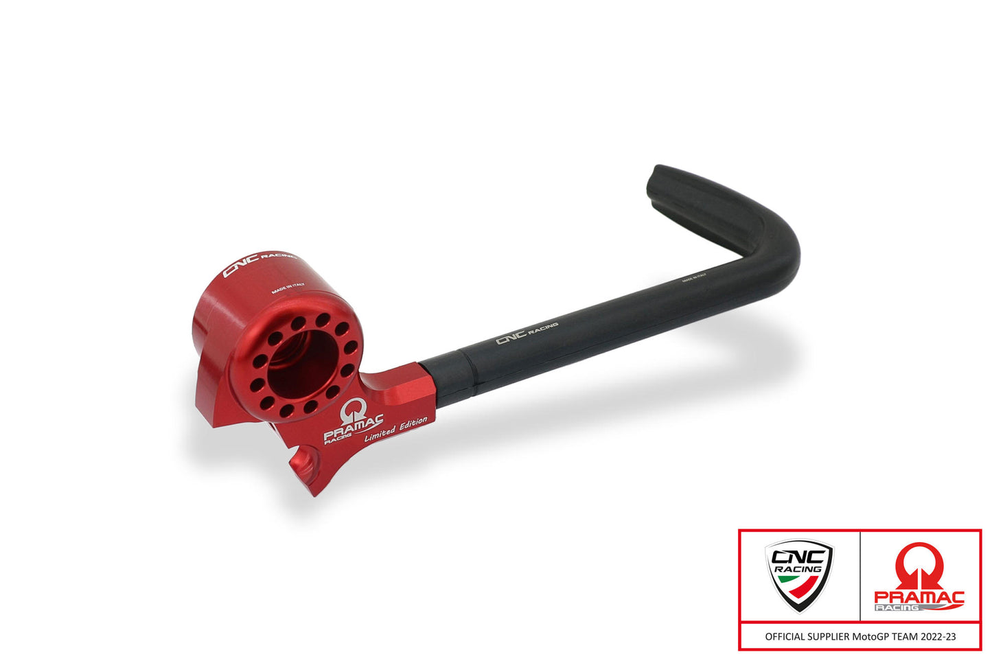 CNC Racing PRAMAC RACING LIMITED EDITION Street Brake Lever Guard (Works with Bar End Mirrors)