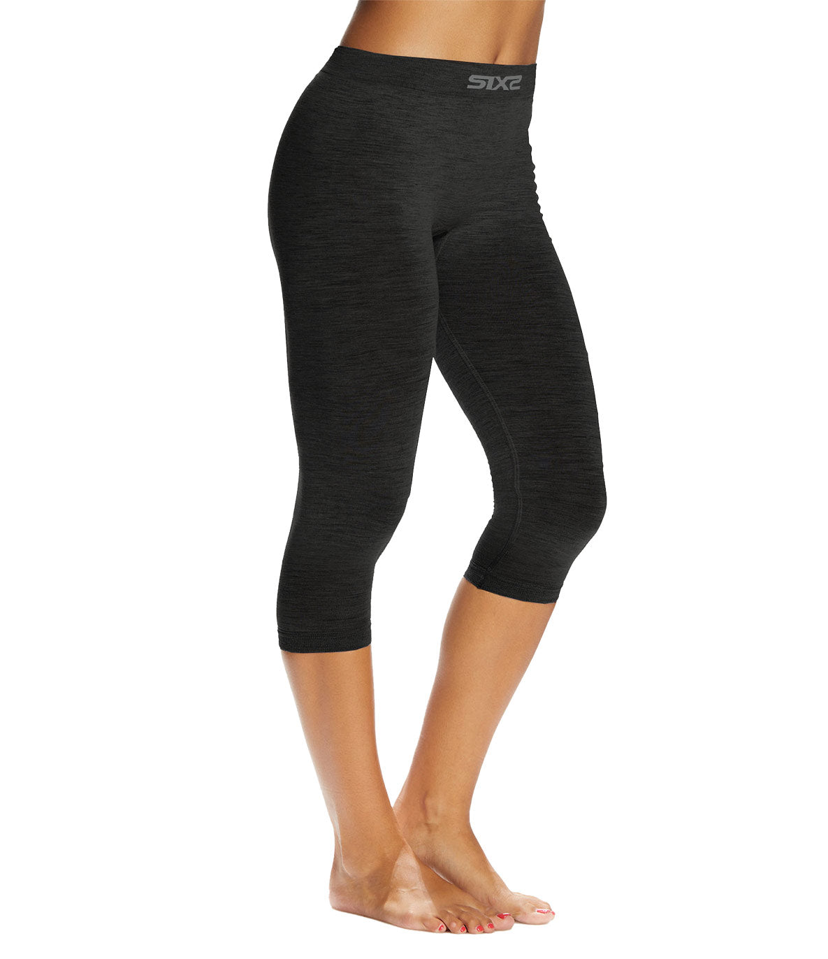 SIX2 Merino Wool 3/4 Leggings