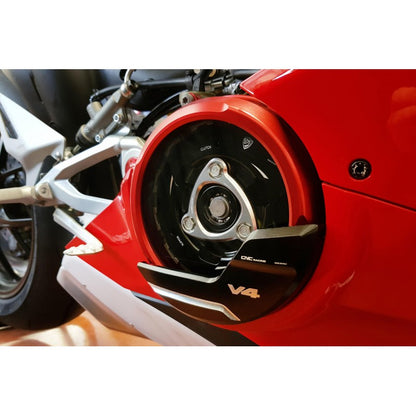 CNC Racing Clear Wet Clutch Cover for the Ducati Panigale / Streetfighter / Multistrada / Diavel V4 / S / Speciale