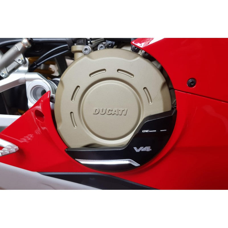 CNC Racing PRAMAC RACING LIMITED EDITION Billet Clutch Protector for the Ducati Panigale V4 / S / Speciale (can be used on Streetfighter and Multistrada With Clutch Case Change)