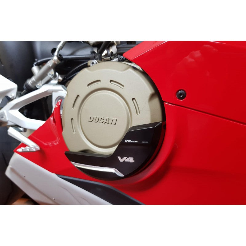 CNC Racing PRAMAC RACING LIMITED EDITION Billet Clutch Protector for the Ducati Panigale V4 / S / Speciale (can be used on Streetfighter and Multistrada With Clutch Case Change)