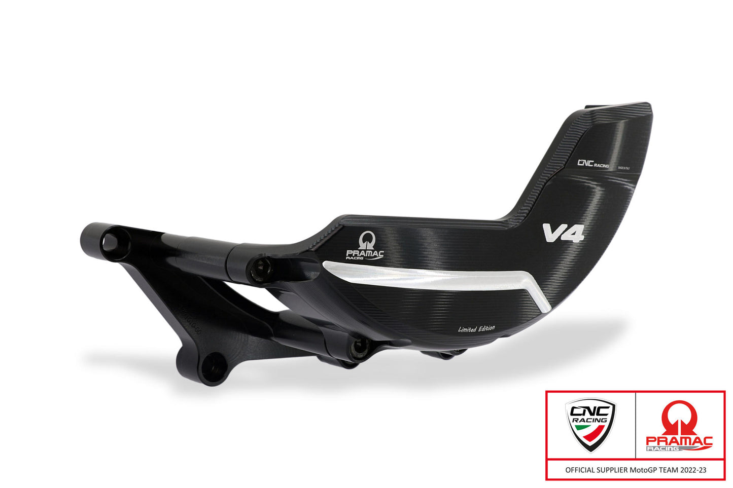 CNC Racing PRAMAC RACING LIMITED EDITION Billet Clutch Protector for the Ducati Streetfighter / Multistrada V4