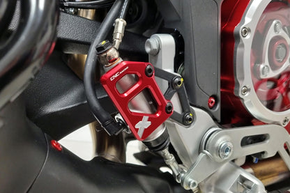 CNC Racing Rear Brake Master Cylinder Protector for the Ducati DesertX