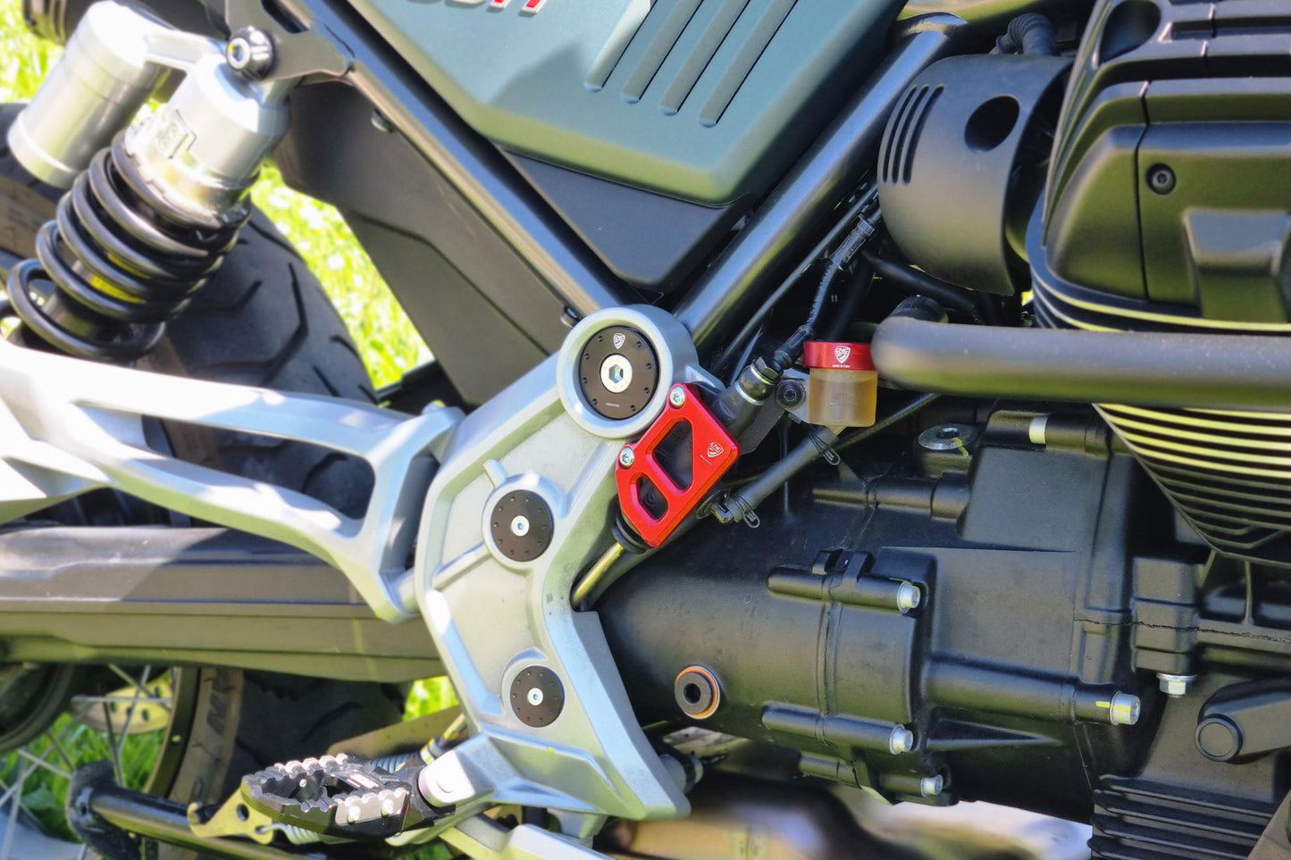 CNC Racing Rear Brake Master Cylinder Protector for Moto Guzzi