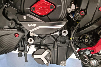 CNC Racing Oil Filter Protector for the Ducati Diavel V4