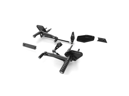 DBK Special Parts (Ducabike) Adjustable Rearsets for the Ducati XDiavel (Mid Mount Controls)