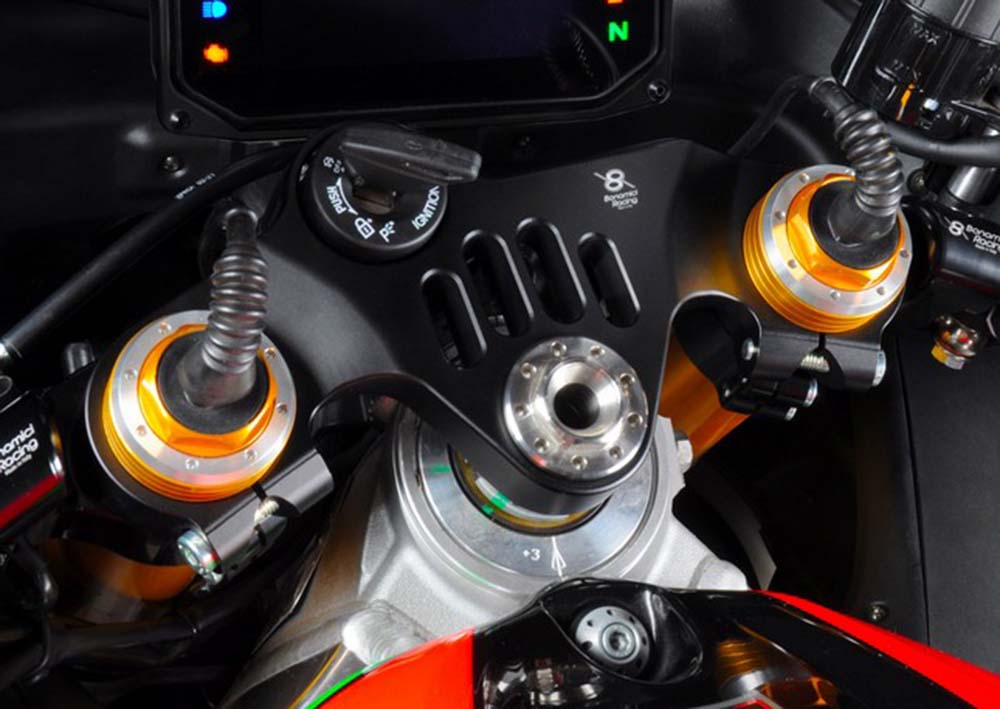 Bonamici Racing Aluminium Top Triple Clamp for the Aprilia RSV4 - RSV4 Factory "Street" 2009-2023