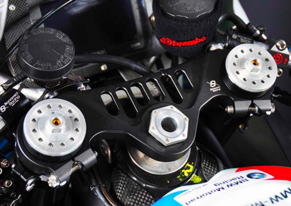 Bonamici Racing Aluminium Top Triple Clamp for the BMW S1000RR 2023 and M1000RR "Race" 2021-2023