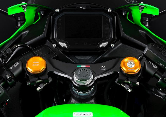 Bonamici Racing Top Triple Clamp (black) for the Kawasaki ZX-4RR 2023-2024