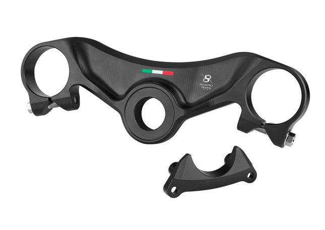 Bonamici Racing Top Triple Clamp (black) for the Kawasaki ZX-4RR 2023-2024