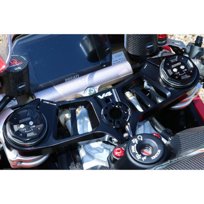 CNC Racing Upper Triple Clamp Kit for Ducati Panigale V4 / S / R / Speciale (18-24)