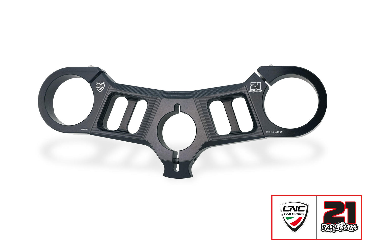 CNC Racing TROY BAYLISS LIMITED EDITION Upper Triple Clamp Kit for Ducati Panigale V2 (2020+) and 1299/1199 S/R/Superleggera, and 899/959