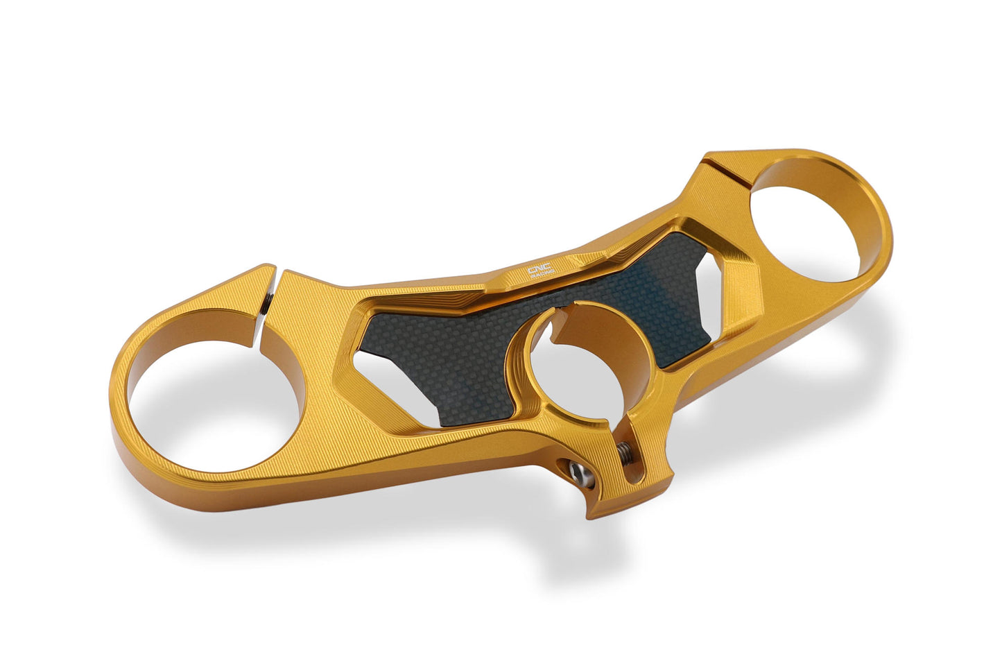 CNC Racing Carbon Fiber Inlay Upper Triple Clamp Kit for Ducati Panigale V4 / S / R / Speciale