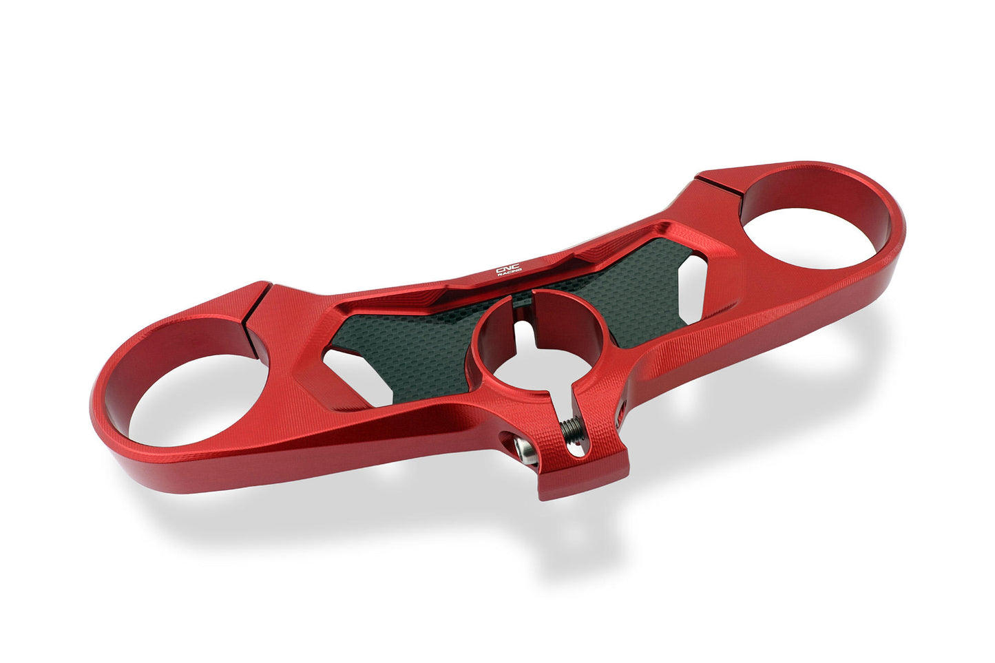 CNC Racing Carbon Fiber Inlay Upper Triple Clamp Kit for Ducati Panigale V4 / S / R / Speciale