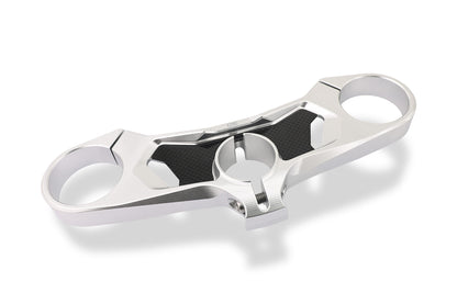 CNC Racing Carbon Fiber Inlay Upper Triple Clamp Kit for Ducati Panigale V4 / S / R / Speciale