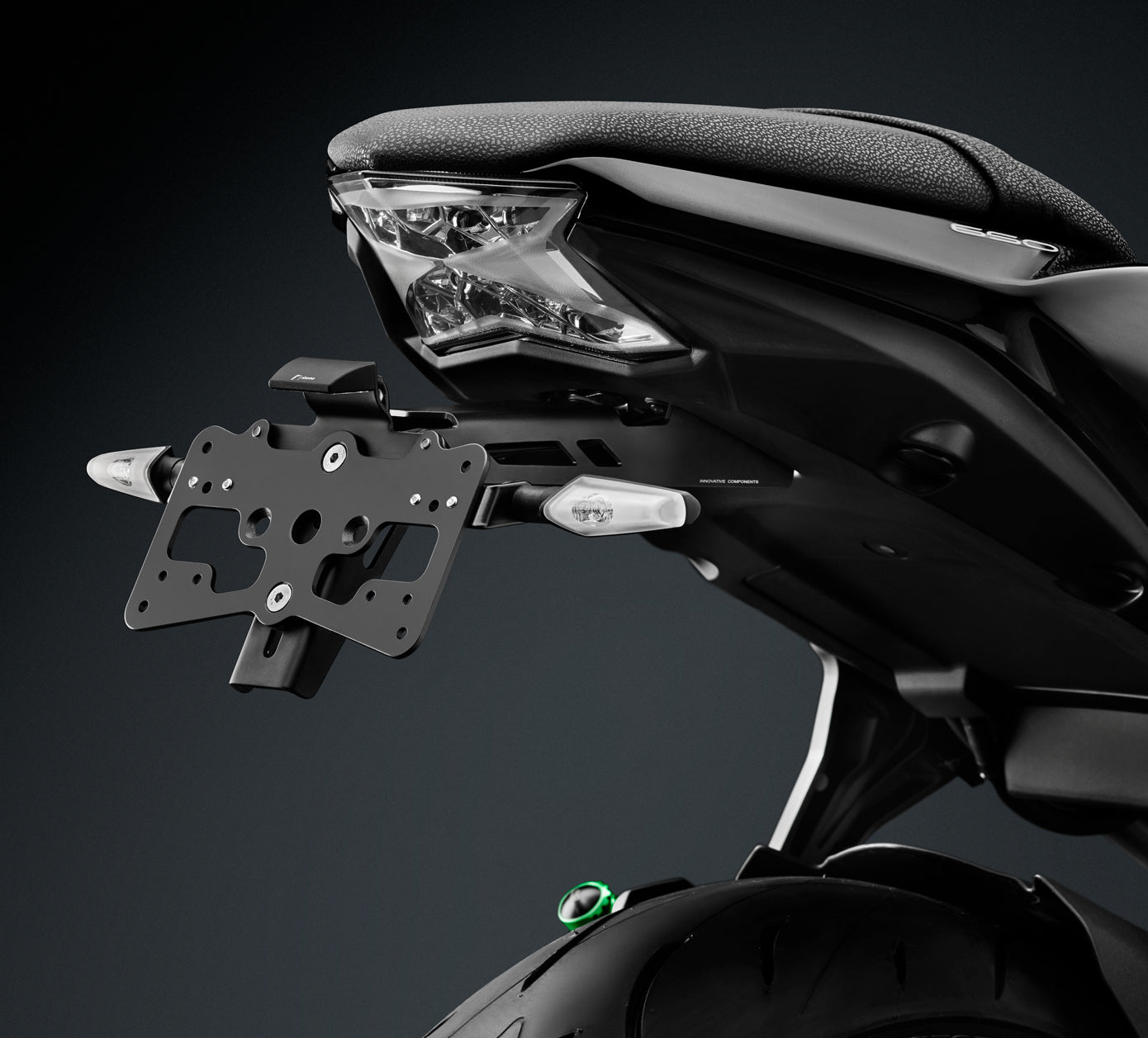 Rizoma License Plate Support 'Fox' For the Kawasaki Z650 (2017+)
