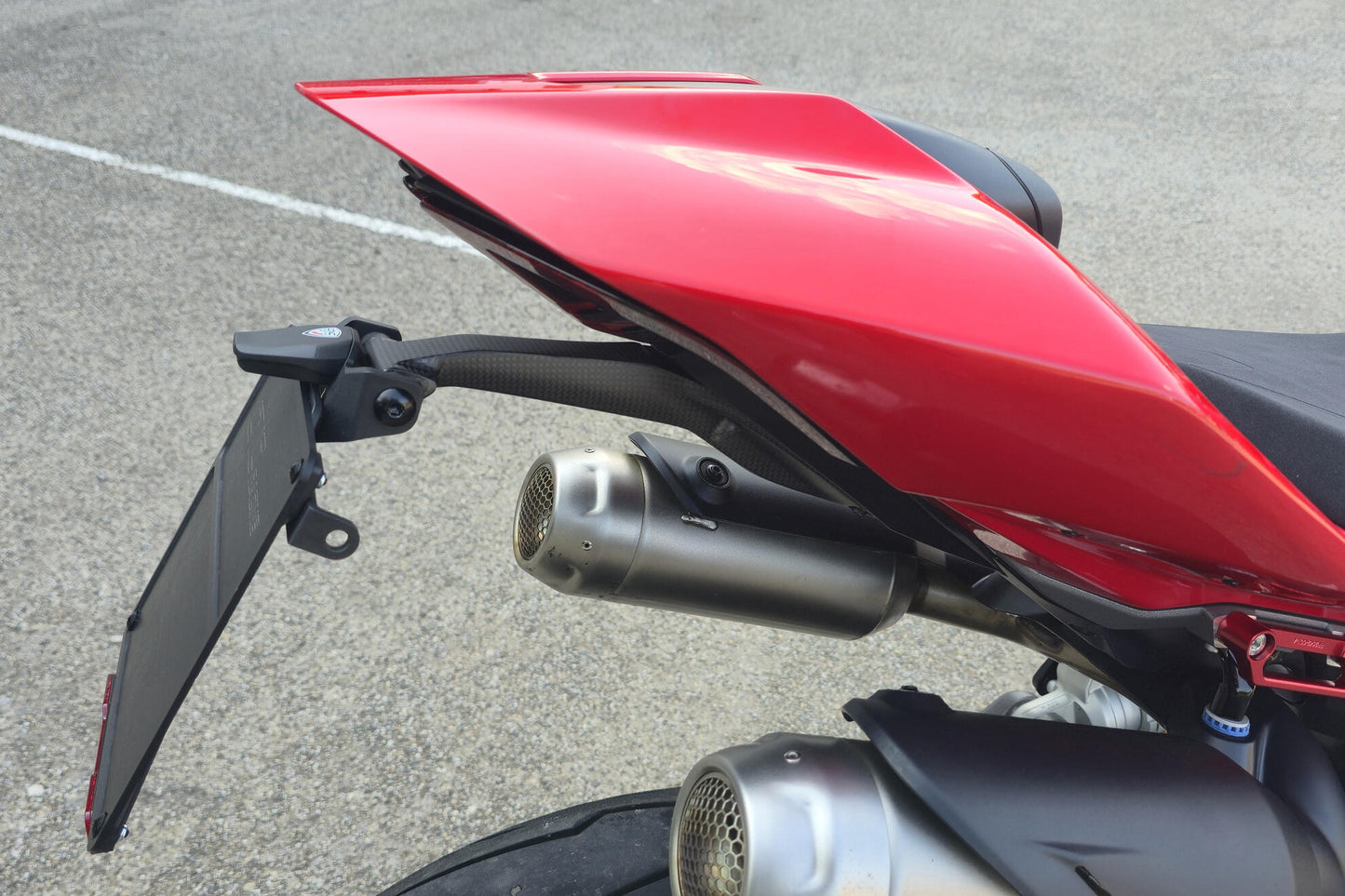 CNC Racing Adjustable Carbon Fiber Fender Eliminator for the Ducati Panigale and Streetfighter V4 / V2 (2025+)