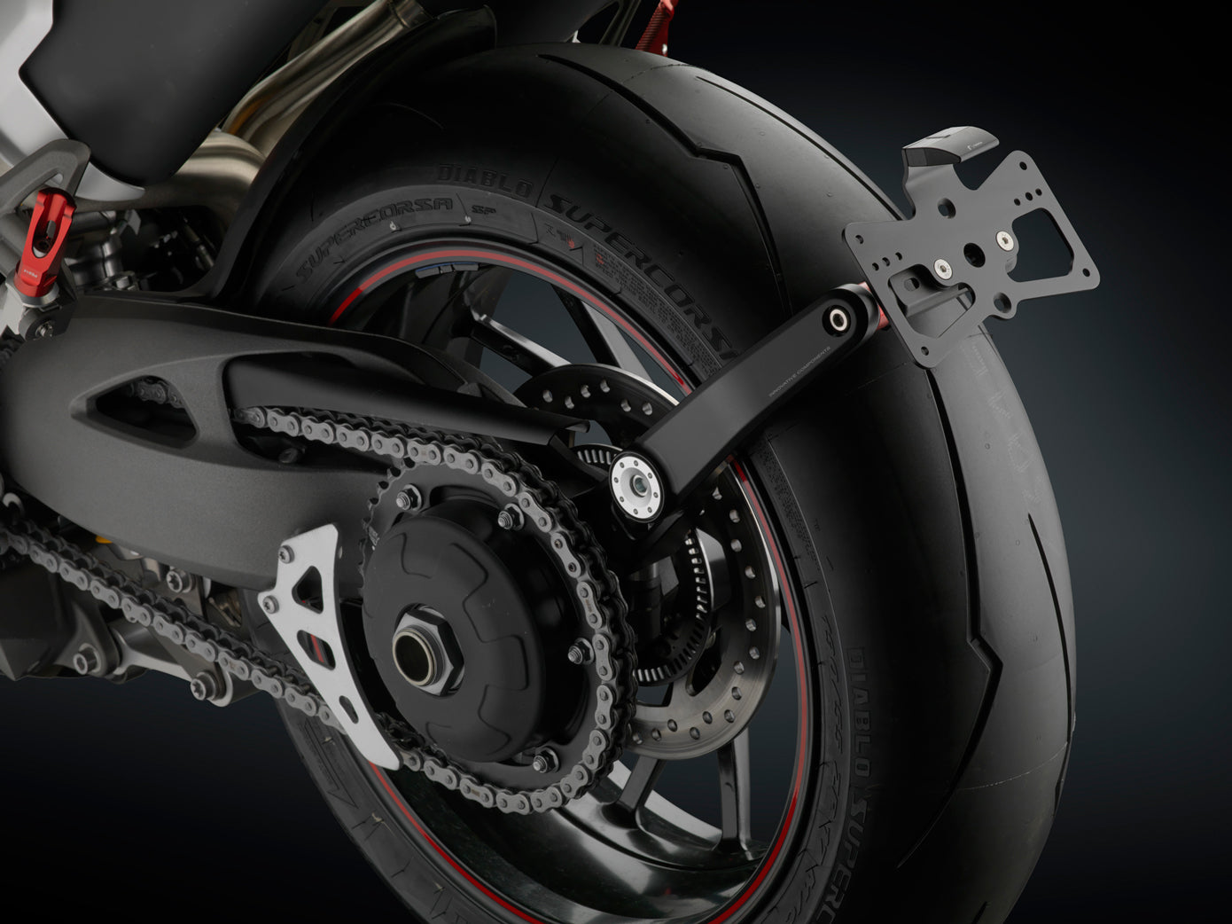 Rizoma 'SIDE ARM' License Plate Support For Triumph Speed Triple S / R - PT667B