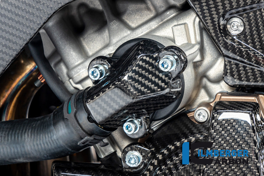 Ilmberger Carbon Water Pump Cover for the BMW S 1000 R '21 / S 1000 RR '19-23 / M1000R '23-24 / M1000RR '21-24