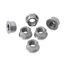 CNC Racing Titanium Flange Nuts or Sprocket Nuts for Ducati's (set of 6) M10x1.0