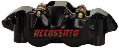 Accossato Monoblock CNC Radial Brake Caliper Distance 108 mm with Titanium Pistons, Pads Compound - Not Included