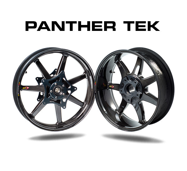 BST Panther TEK 7 Spoke Carbon Fiber Front Wheel for the BMW R 1200 S / GS (air cooled, w/ABS) - 3.5 X 17