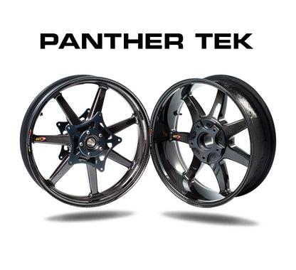 BST Panther TEK 7 Spoke Carbon Fiber Front Wheel for the BMW R 1200 S / GS (air cooled, w/ABS) - 3.5 X 17