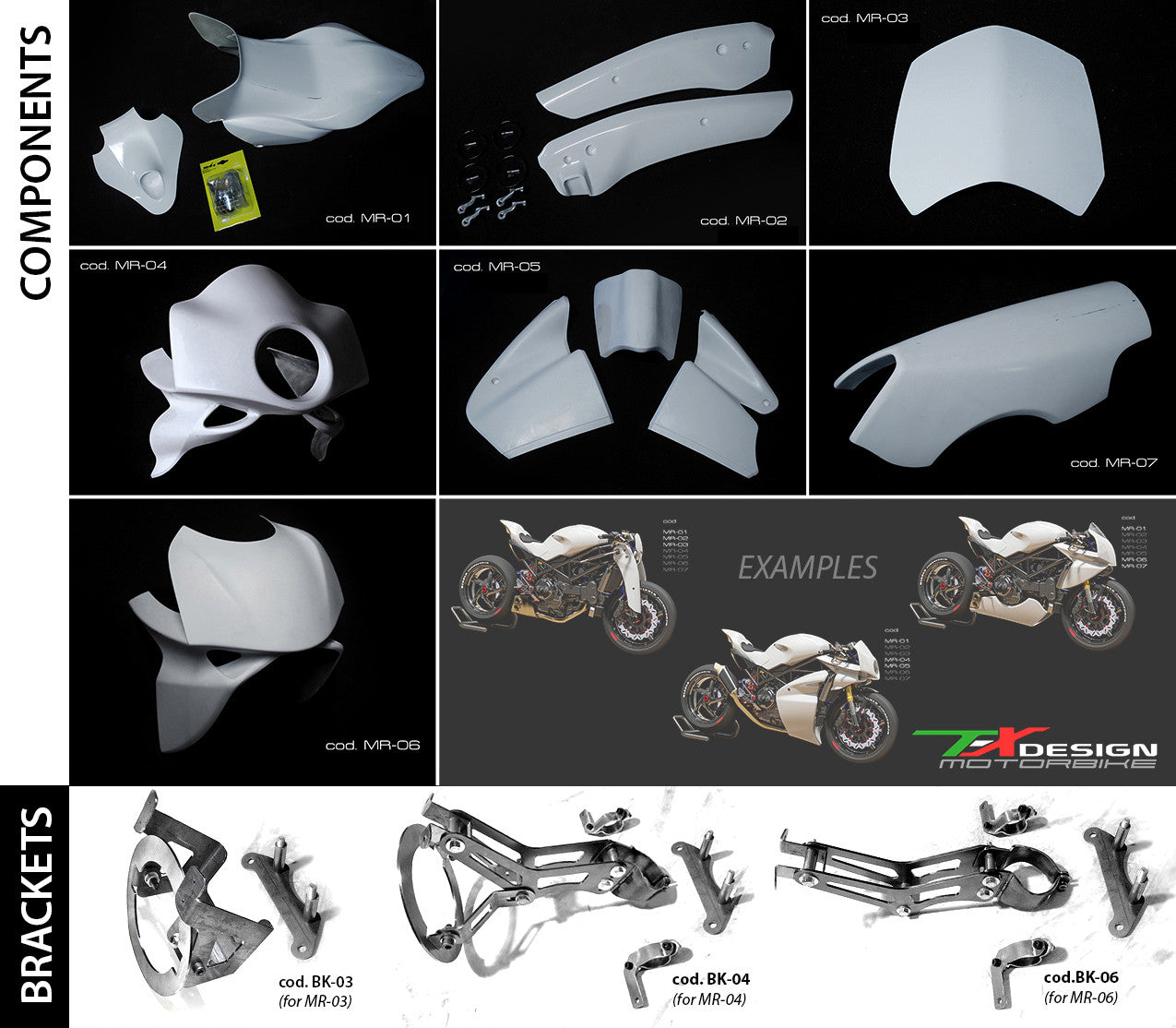 Paolo Tex Design MS4R Bodykits for Ducati Monster's (02-08)