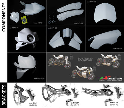 Paolo Tex Design MS4R Bodykits for Ducati Monster's (02-08)