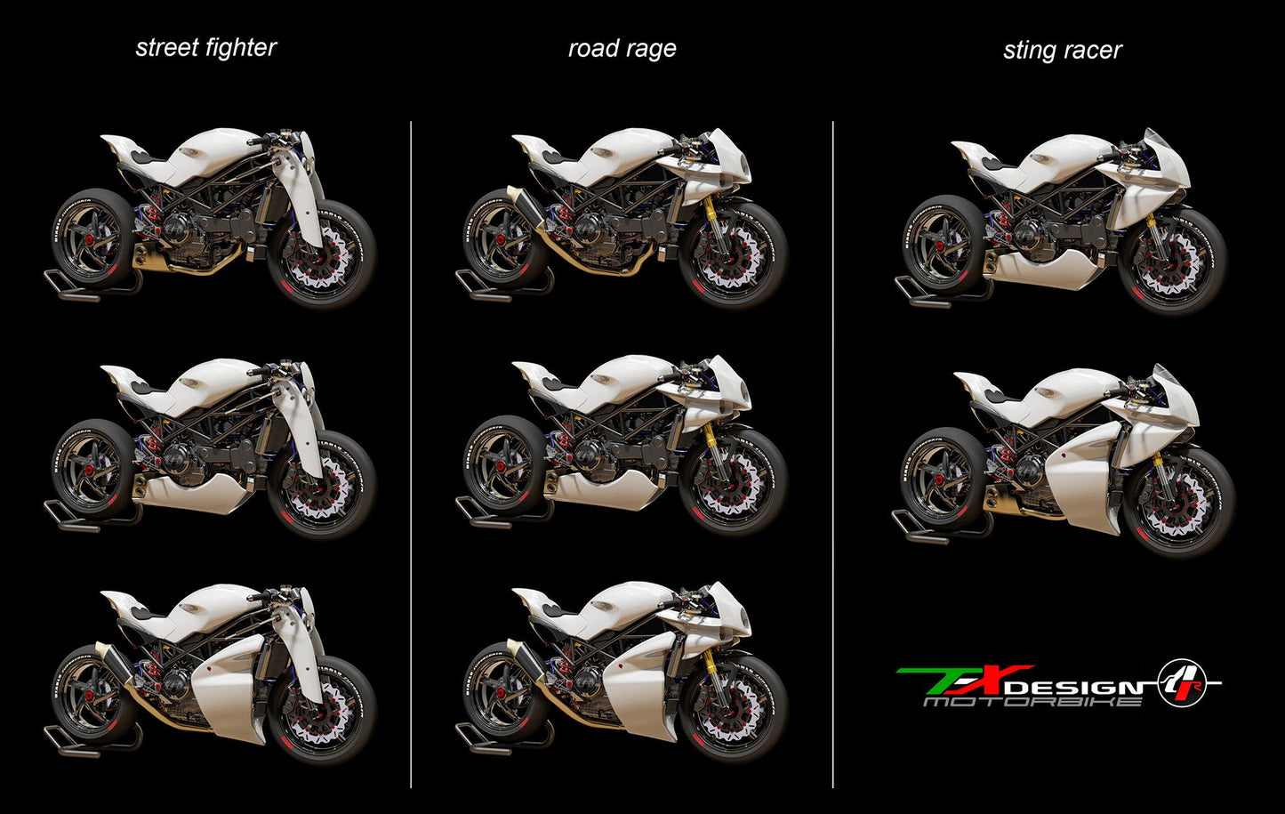 Paolo Tex Design MS4R Bodykits for Ducati Monster's (02-08)