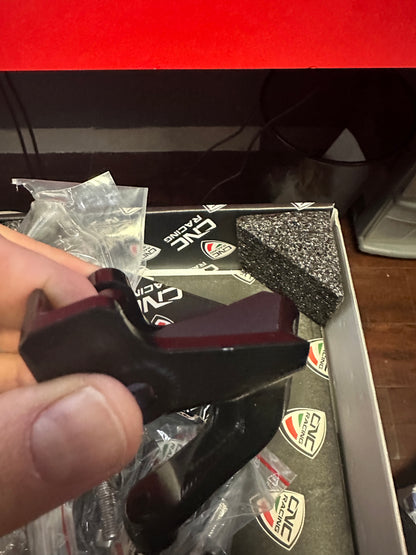 CNC Racing Steering Damper Mount kit for Ducati Multistrada V4 Pikes Peak / RS with CNC Racing Handlebar Clamp RM251- OPEN BOX DAMAGED