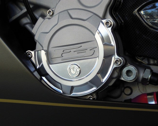 Motocorse Billet Aluminum Generator Cover W/ Titanium Hardware for MV 3 cylinder Models