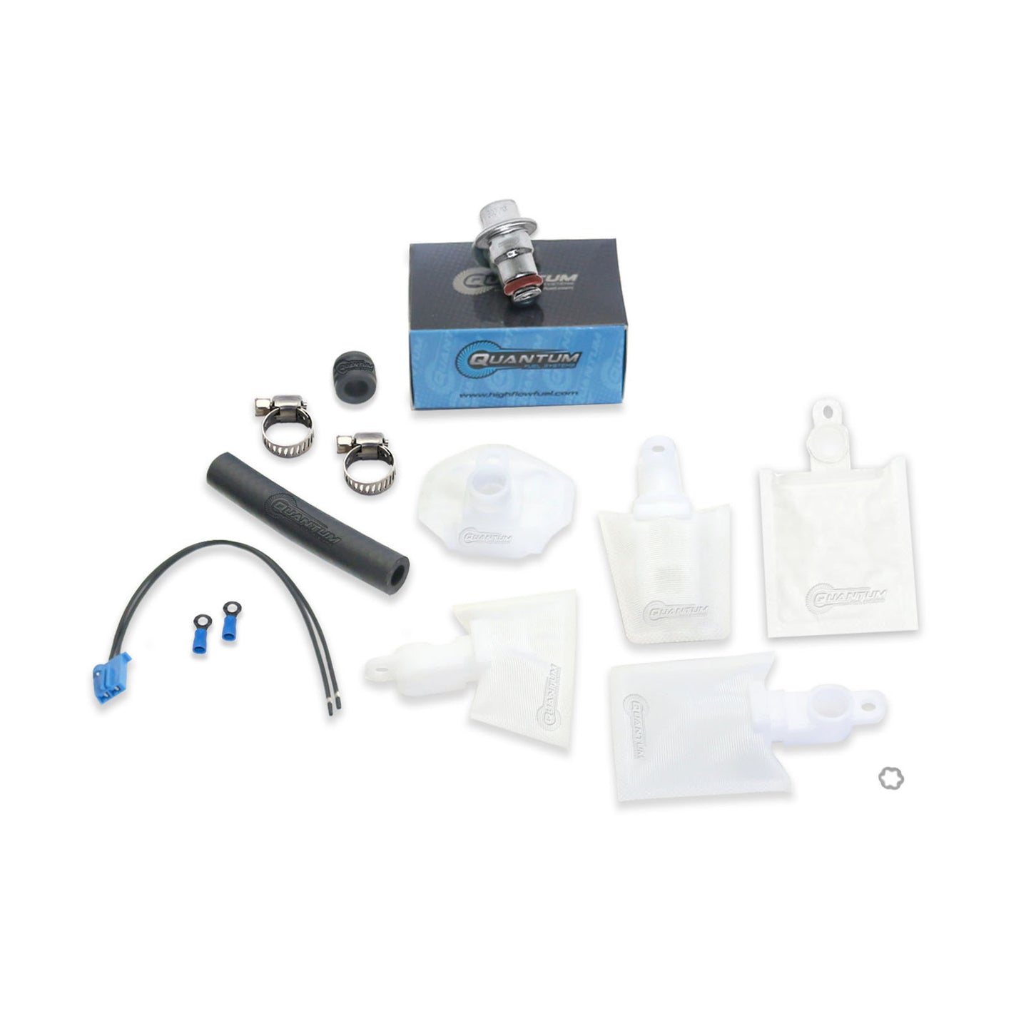 Quantum Fuel Systems Fuel Pump Repair Kit w/ Fuel Pressure Regulator, Strainer for the Honda CTX1300 '14 and CB1000R '11-23