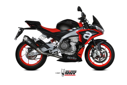 MIVV Full System 1x1, Delta Race Carbon, Alto/High up Exhaust For Aprilia RS 660 20-21, Tuono 660 21