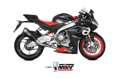 MIVV Full System 1x1, Delta Race Carbon, Alto/High up Exhaust For Aprilia RS 660 20-21, Tuono 660 21