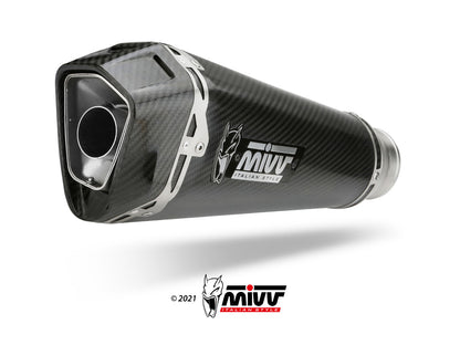 MIVV Full System 1x1, Delta Race Carbon, Alto/High up Exhaust For Aprilia RS 660 20-21, Tuono 660 21